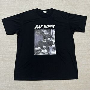 Bad Bunny T-Shirt 2018 Tour Merch Size L Unisex Graphic Rap Tee Streetwear